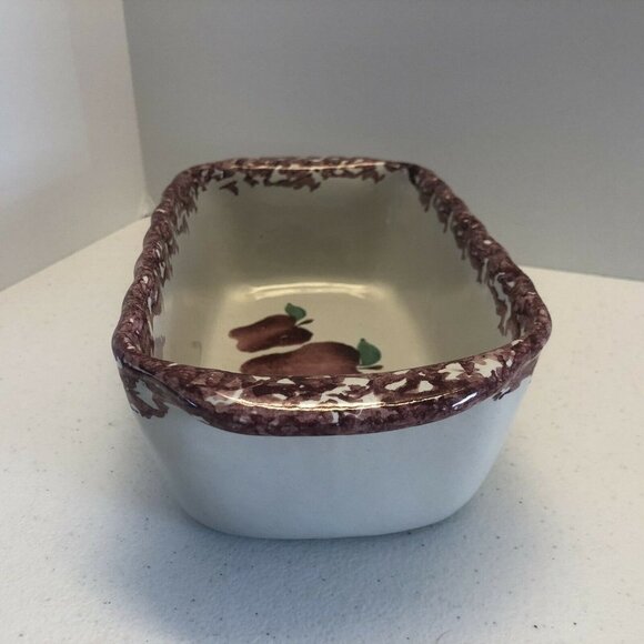 Neher "Clay In Motion" vintage Pottery Apple Design Loaf Baking Dish Recipe 1995 - Picture 9 of 10